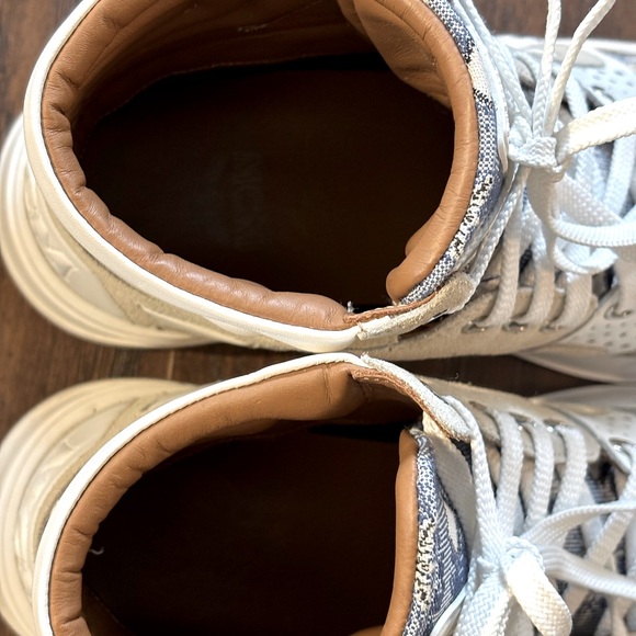 Authentic MCM Men’s Skyward Vintage Monogram High Top Sneakers - Picture 4 of 7